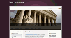 Desktop Screenshot of bronxlawassociates.com